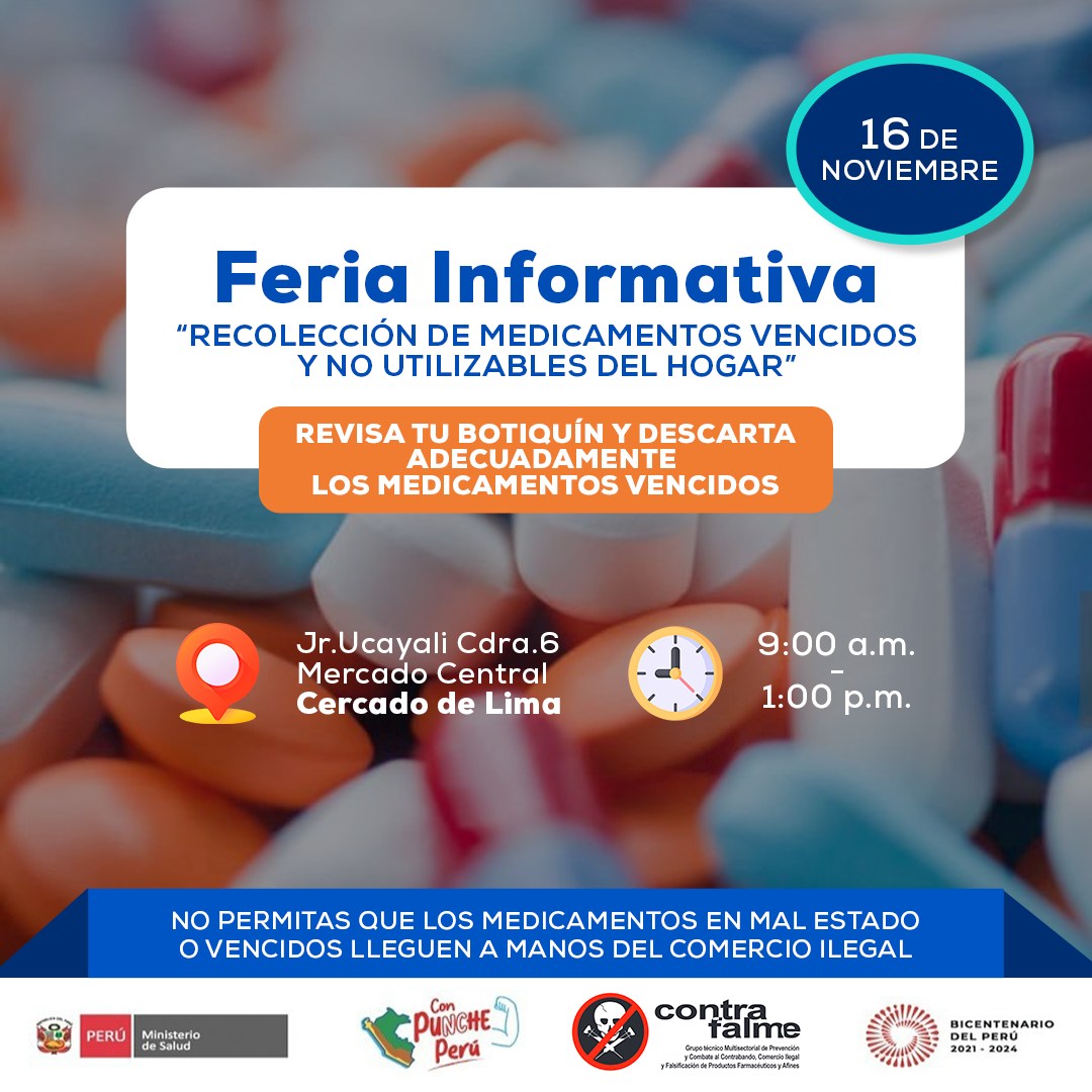 Campaña De Recolección De Medicamentos Vencidos Y No Utilizables Del Hogar